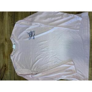 Light Pink Long Sleeve Top with Atlantic Beach NC Graphic Women's